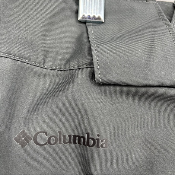 Columbia Gray Snow Ski Pants Fleece Lined Zip Pockets Adjustable Waist Insulated - Picture 3 of 6